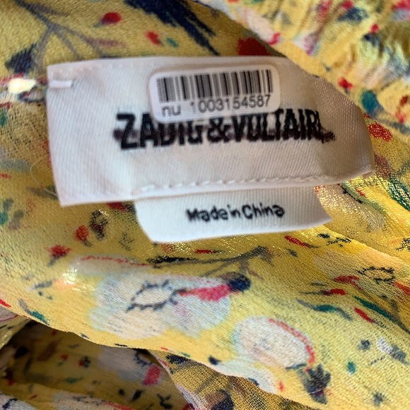 - Zadig & Voltaire Rebbie Anemone Dress Size Small - Picture 15 of 16